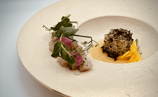 upscale dining food