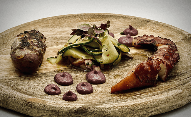 upscale dining food