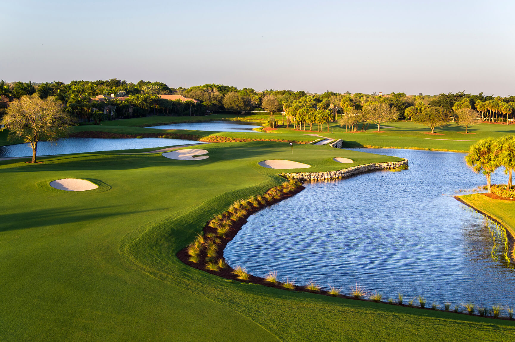 golf course and water