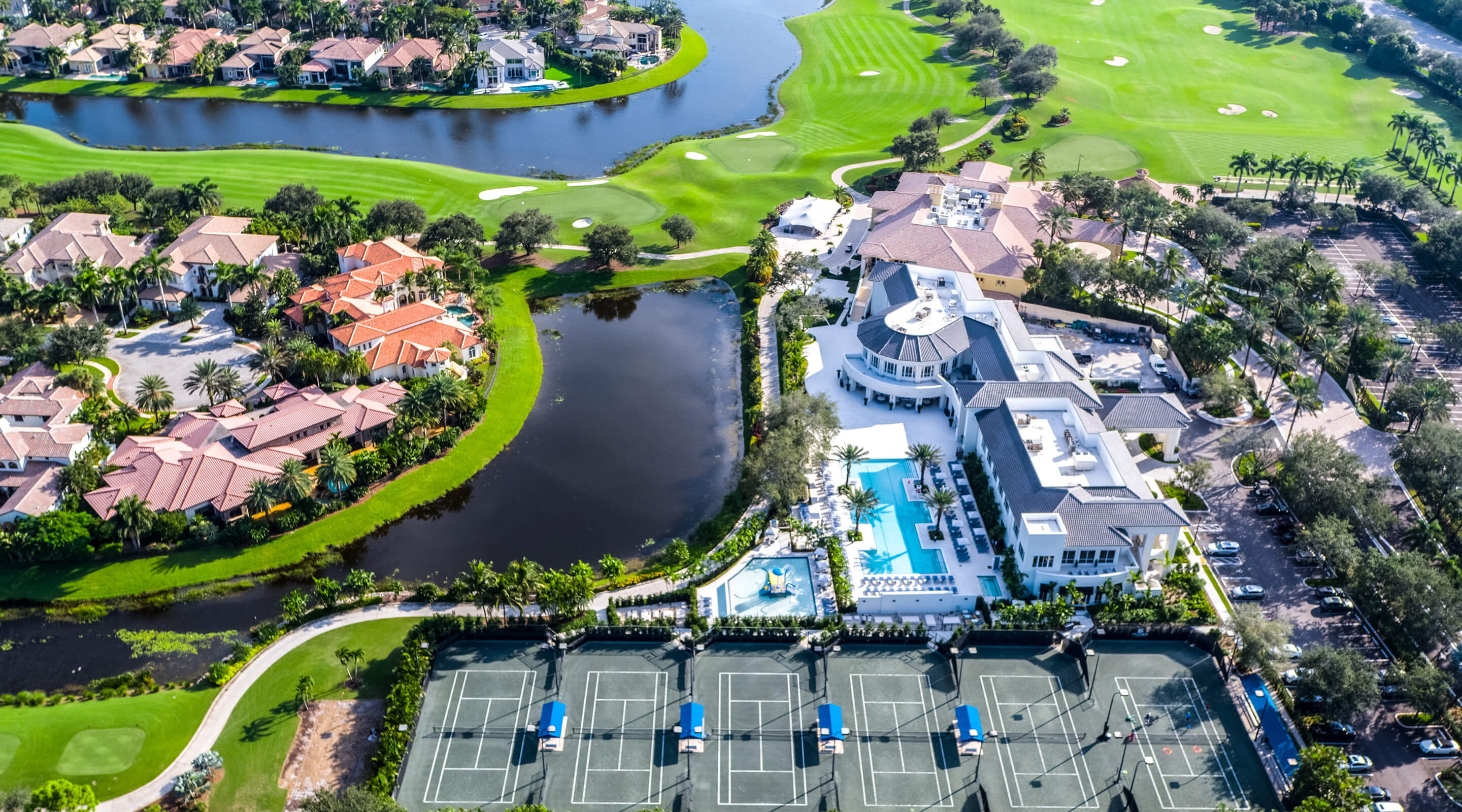 club grounds aerial view