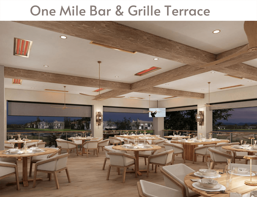 One Mile Bar & Grill Terrace vision